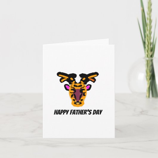Gelukkige Vaderdag Herten Kaart (Voorkant)