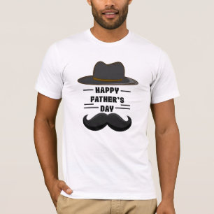 GELUKKIGE VADERDAG HOED SPASSIGE ONTWERP T-SHIRT