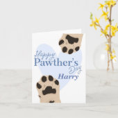 Gelukkige Vaderdag - Hond Papa Grappig Kaart (Gele Bloem)