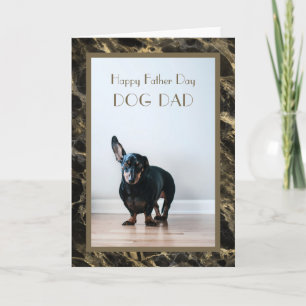 Gelukkige Vaderdag Hond Vader Foto Kaart