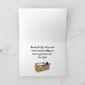 Gelukkige Vaderdag in hout Kaart (Binnen)