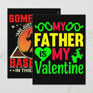 Gelukkige vaderdag is mijn Valentijn familie liefh Feestdagenkaart