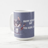Gelukkige Vaderdag Jij Duivel Jij Koffiemok (Voorkant links)