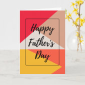 Gelukkige Vaderdag Kaart (Gele Bloem)