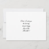 Gelukkige Vaderdag Kaart (Achterkant)