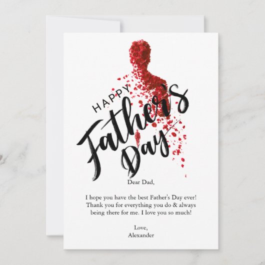 Gelukkige vaderdag kaart (Voorkant)