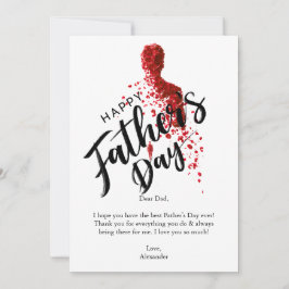 Gelukkige vaderdag kaart