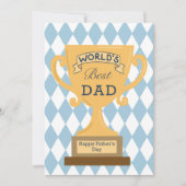 Gelukkige Vaderdag Kaart aan de Werelden Beste Pap (Voorkant)