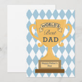 Gelukkige Vaderdag Kaart aan de Werelden Beste Pap (Voorkant / Achterkant)