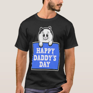 Gelukkige Vaderdag Kat Vaderdag T-shirt