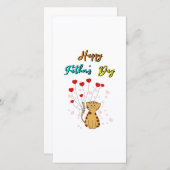 Gelukkige Vaderdag Kittypapa Daddy Cadeau Kat Vade Aankondiging (Voorkant / Achterkant)