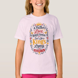 Gelukkige Vaderdag Konings Erfenis T-shirt