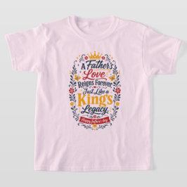 Gelukkige Vaderdag Konings Erfenis T-shirt