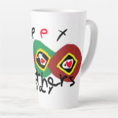 Gelukkige Vaderdag Latte Mok (Rechterhoek)