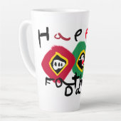 Gelukkige Vaderdag Latte Mok (Linkerhoek)