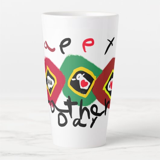 Gelukkige Vaderdag Latte Mok (Voorkant)