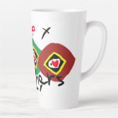 Gelukkige Vaderdag Latte Mok (Rechts)