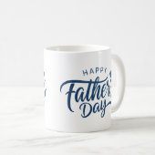 Gelukkige Vaderdag Lettertype Koffiemok (Voorkant rechts)