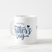Gelukkige Vaderdag Lettertype Koffiemok (Voorkant links)