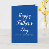 Gelukkige Vaderdag leukste dochter Kaart (Gele Bloem)