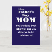 Gelukkige Vaderdag, mama Kaart (Gele Bloem)