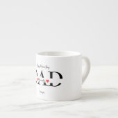Gelukkige Vaderdag met de namen van Kinderen - Espresso Kop (Voorkant rechts)