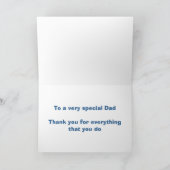 Gelukkige Vaderdag met gele raceauto naar papa Kaart (Binnen)