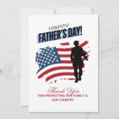 Gelukkige Vaderdag Militaire Kaart (Voorkant)