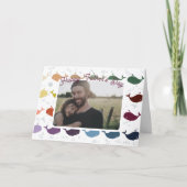 Gelukkige Vaderdag Moderne Foto Kaart (Voorkant)