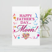 Gelukkige Vaderdag Moeder Kaart (Staand voorkant)