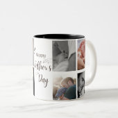 Gelukkige vaderdag-mok | 8 foto's mokken. tweekleurige koffiemok (Voorkant rechts)