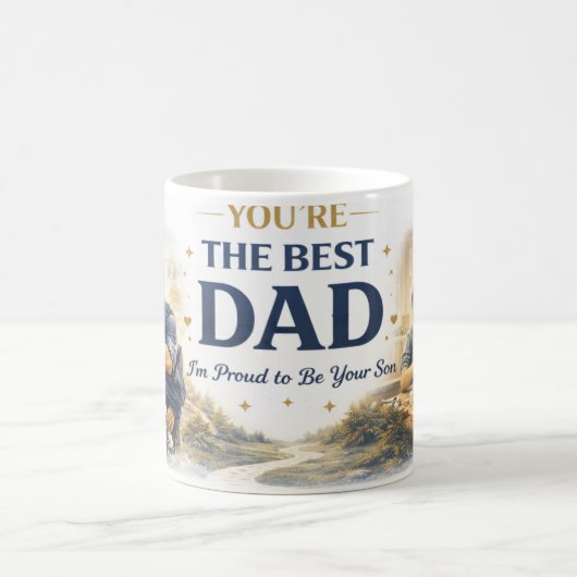 Gelukkige Vaderdag Mok | Beste Vader Ooit Cadeau (Center)