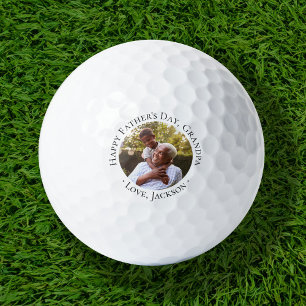 Gelukkige Vaderdag Opa Foto Golfballen