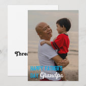 Gelukkige Vaderdag, Opa Kaart Persoonlijk (Voorkant / Achterkant)