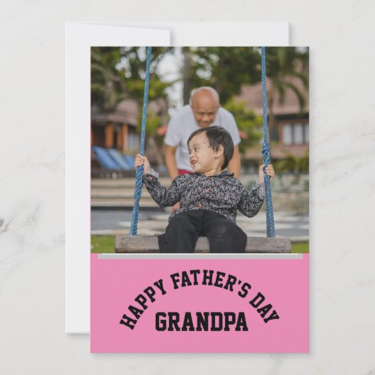 Gelukkige Vaderdag, Opa Kaart Persoonlijk (Voorkant)