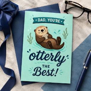 Gelukkige Vaderdag Otterlijk Beste Schattige Turqu