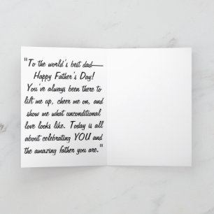 "Gelukkige Vaderdag, papa: een viering van liefde" Feestdagen Kaart