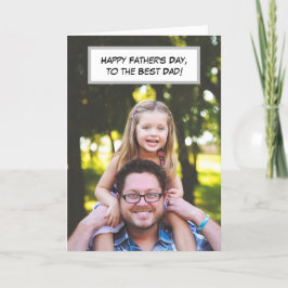 Gelukkige Vaderdag, papa en kinderen foto Kaart