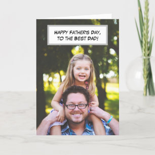 Gelukkige Vaderdag, papa en kinderen foto Kaart