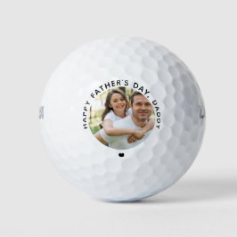 Gelukkige Vaderdag papa foto Golfballen