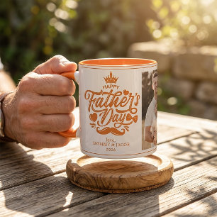 Gelukkige Vaderdag   Papa Foto Koffie Mok