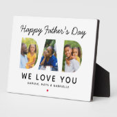 Gelukkige Vaderdag Papa Foto Letters Fotoplaat (Zijkant)