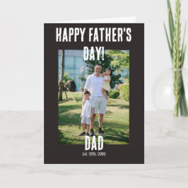 Gelukkige Vaderdag papa gevestigd Kaart