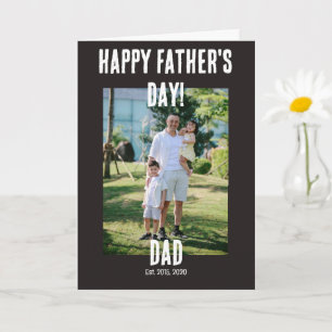 Gelukkige Vaderdag papa gevestigd Kaart
