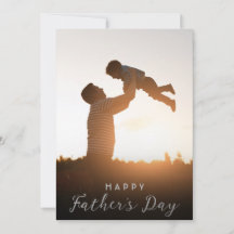 Gelukkige Vaderdag Papa Kinderen Fotokaart