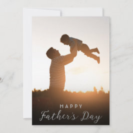 Gelukkige Vaderdag Papa Kinderen Fotokaart Kaart