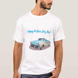 Gelukkige Vaderdag Papa Oldtimer T-shirt