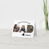 Gelukkige Vaderdag Papa Van Hond Foto Sjabloon (Voorkant)