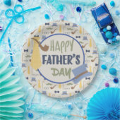 Gelukkige Vaderdag Papieren Bordje (Feest)
