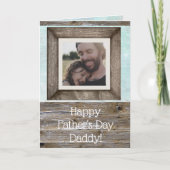 Gelukkige Vaderdag Persoonlijke Foto Kaart (Voorkant)